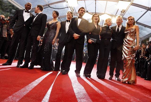 Members of the jury pose on the red carpet ahead for the screening of the film Amour by director Haneke in competition at the 65th Cannes Film Festival