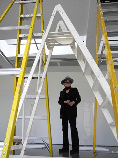 Yoko Ono installation shot at the Serpentine gallery