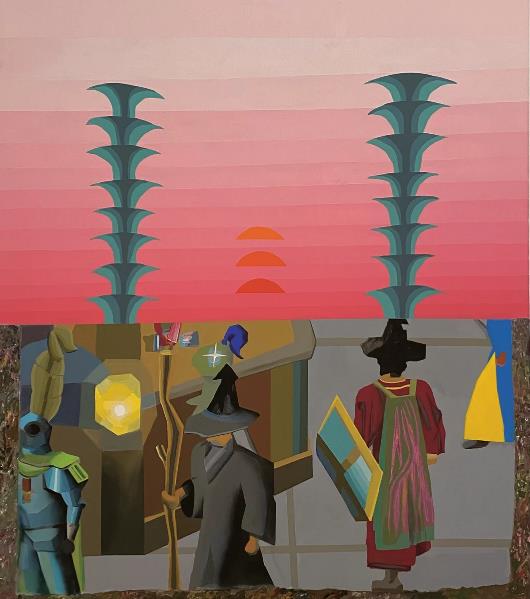 Rebecca Camhi gallery, Zisis Bliatkas, Every day, 2022, acrylic on canvas, 170 x 150 cm.png