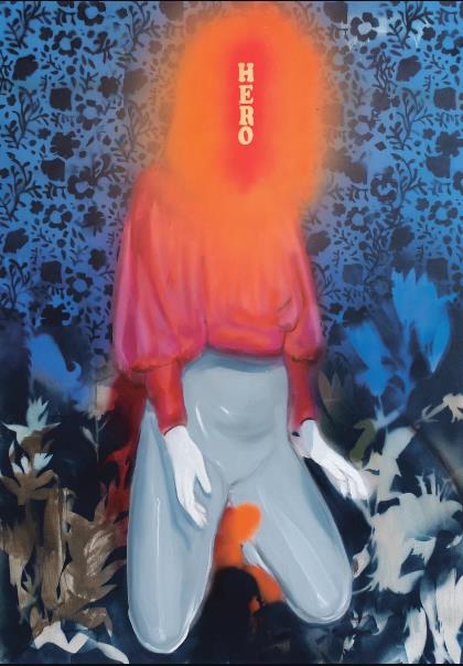 Ewa Opalka Gallery  Razem Pamoja Foundation, Adéla Janská, Hero, oil on canvas, 2022.png