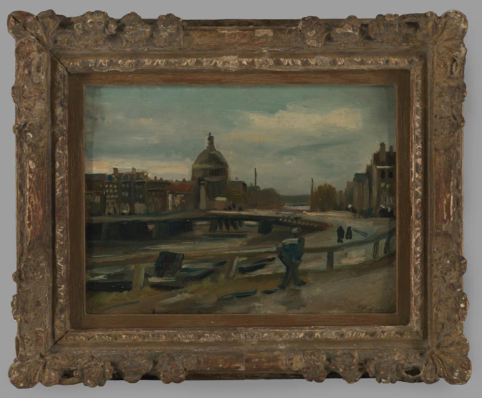  Vincent van Gogh, View of Amsterdam from Central Station (Θέα του Άμστερνταμ από τον κεντρικό σταθμό), 1885. On loan from the P. and N. de Boer Foundation, 2024.