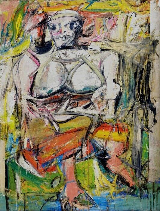  De Kooning, Woman I, 1950–1952. © The Willem de Kooning Foundation